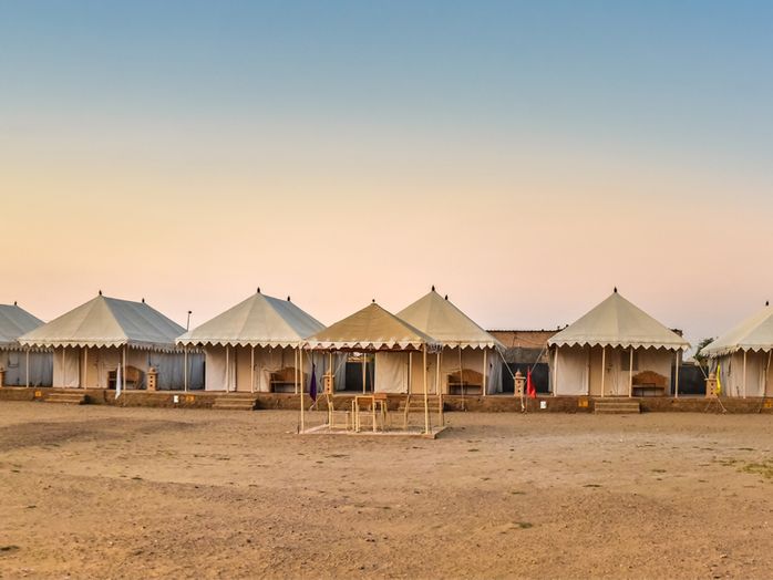 desert camp in Sam sand dunes Jaisalmer